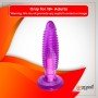 Purple Jelly Anal Vibrating Butt Plug With Suction Cup AD-024