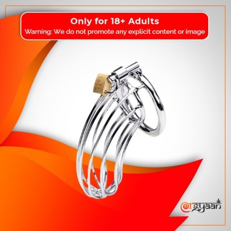 Stainless Steel Iron Wire Male Chastity Lock BDSM-016