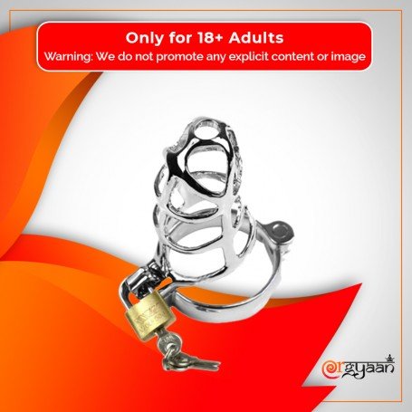 Chastity Steel Lock Device for Men BDSM-010