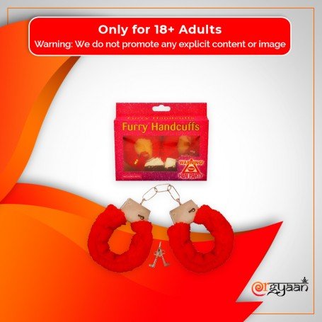 Fetish Fantasy Beginner's Furry Cuffs in Red BDSM-004