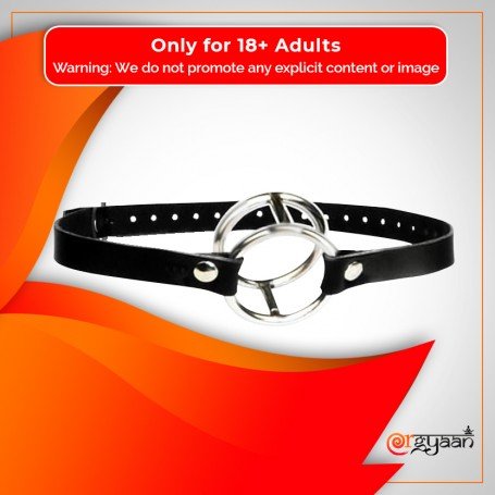 Double Metal Ring Gag for Him & Her BDSM-003