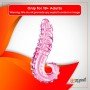 Kiss of Tongue Crystal Glass Dildo Anal Toy GD-002