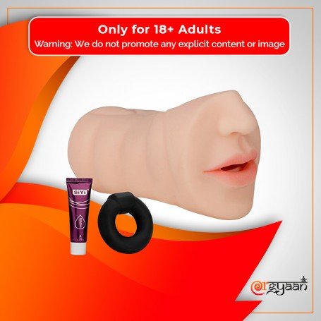 ORAL SILICONE PORTABLE MALE MASTURBATOR MMT-022