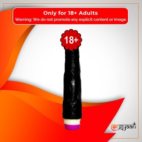 Super Natural Black Silicone Realistic Vibrator RSV-011