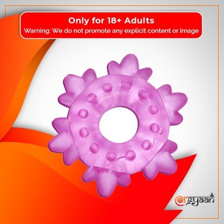 Heavy Cock Ring-Ice Flower CR-006