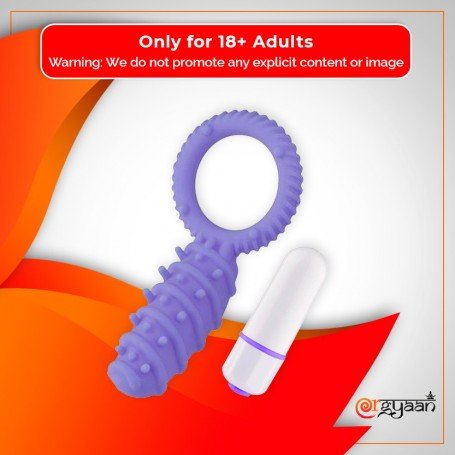 Clitoral Banger Spikes Premium Cockring With Bullet CR-015