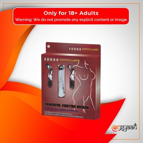 Fun Vibrator and Nipple Clamp Fiery Combo FV-018